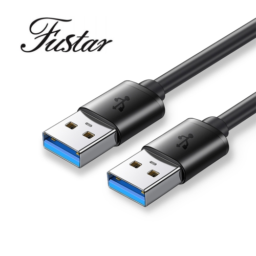 FUSTAR USB 3.0 A to A Male Cable Flexible Durable USB to USB Cable Cord for DVD Player, Monitor, Camera, Laptop Cooler, 1.5Ft