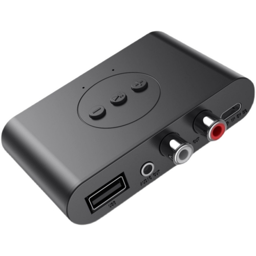 phonelex Bluetooth 5.0 Amplifier Mini Stereo Audio Amplifier Power Amp for Phone Laptop PC Home HiFi Stereo Speaker (Black)