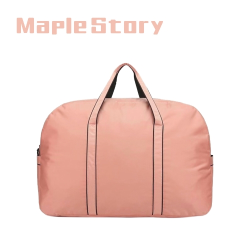 MapleStory Waterproof Garment Bag Carry-on Shoulder Duffle Bag Lightweight Carry Travel Garment Bag Weekend Overnight Bag (Pink)