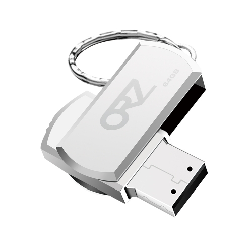 ORZ 5Pack 64GB USB Flash Drives USB 2.0 Swivel Memory Sticks USB Drive Data Storage for PC Laptop Tablet TV, Silver