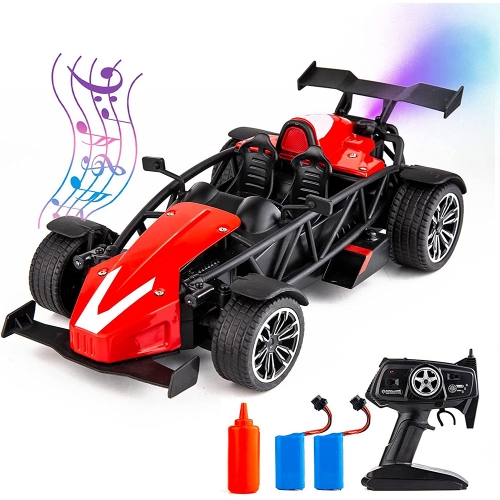 PENIXEL Electric Remote Control Toy Cars RC Toys with Spray and Music Light, 2.4GHZ High-Speed RC Car, Toy Vehicle for Kids, Adults, Girls, and Boys