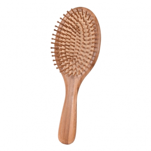 MOONVVIN Natural Bamboo Hair Brush Paddle Hair Brush Wooden Bristle Massage Hair Brush for Women Men, Detangling Comb Brush for Thick Curly Hair