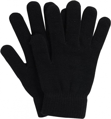 Pinwe Knitted Gloves Adult Magic Gloves Warm Knit Gloves Stretch Warm Gloves Knitted Full Finger Gloves for Women Men