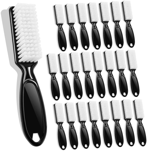 andyer 24Pcs Nail Brushes Hand Fingernail Cleaner Brushes Manicure Tools Scrub Cleaning Brushes Kit for Toes and Nails Women Men (Black)