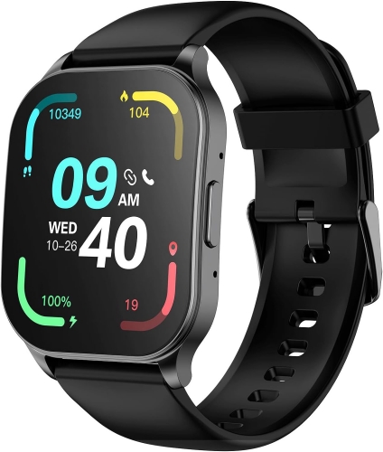 Emoonland Smart Watch with 1.96" AMOLED Display, Fitness Watch with Heart Rate Sleep SpO2 Monitor IP68 Waterproof Activity Trackers