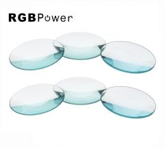 RGBPOWER 6pc Optical Lens Set, 2" (50mm) Diameter - 3 Double Convex Lens & 3 Double Concave Lens - 200mm, 300mm, 500mm Focal Lengths