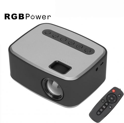 RGBPOWER 1080P Full HD Video Projector, Mini Projector Portable with Remote Control, Smart Projector for Home Theater Outdoor Movies