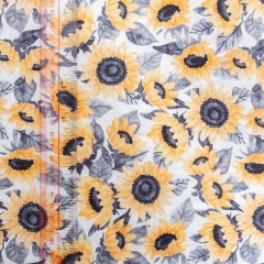 Cotton lycra lovely chrysanthemum floral print custom design your own fabric