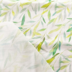 Eco digital printing create your own patterned soft double gauze muslin cotton fabric