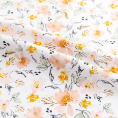Stretchy cotton lycra custom liberty floral print digital fabric printing