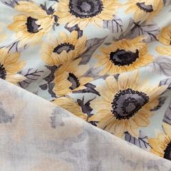 Colorful digital printing chrysanthemum floral pattern design your own cotton fabric