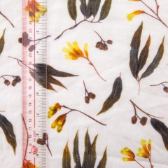 Soft and comfortable customized digital printed 100 cotton muslin fabric