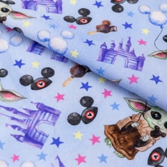 China manufacturer Custom colorful cartoon print cotton twill fabric