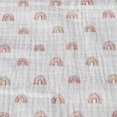 Great manufacturer lightweight super soft 2 layers gauze eco digital printing on muslin fabric