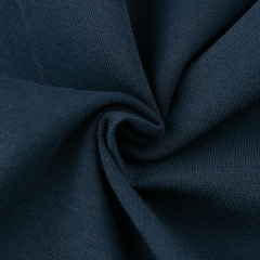 navy blue Wholesale Organic Cotton Spandex Jersey Knit 220-230gsm