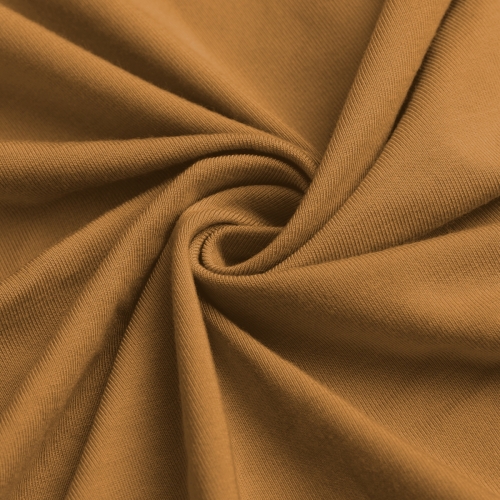 Camel Auburn Bamboo stretch jersey knit fabric wholesaler - 240gsm - so soft