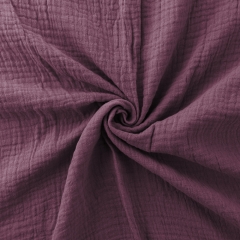 Plum best quality organic cotton gauze muslin fabric manufacturer