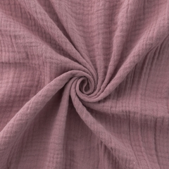 Mauve best quality 100 organic cotton woven muslin fabric wholesaler