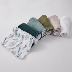 soft organic cotton 6 layer gauze newborn baby muslin burp rag cloth