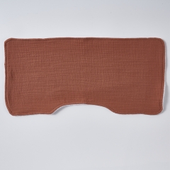 great craftsmanship caramel 100% organic cotton muslin baby girls burp cloth