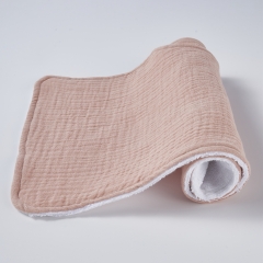 Taupe multiple colors stock double layer muslin natural cotton newborn baby burp cloth rag