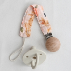 unisex muslin cotton toddler baby pacifier holder