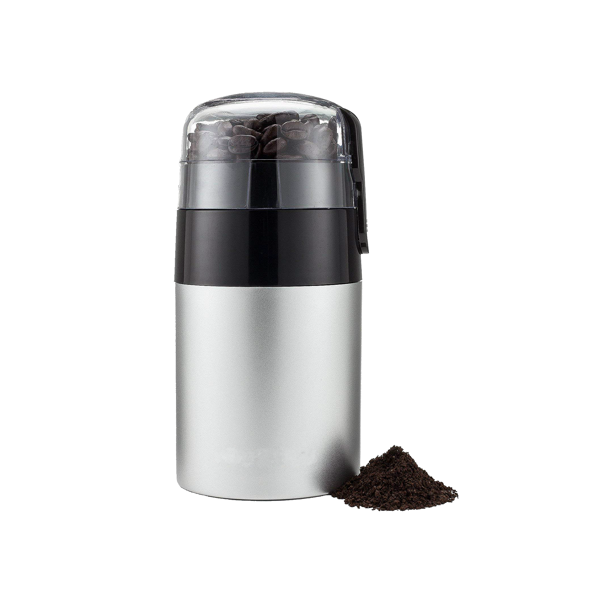 One-Touch Electric Coffee Grinder. Grinds Coffee Beans, Spices, Nuts and Grains - With cord storage function