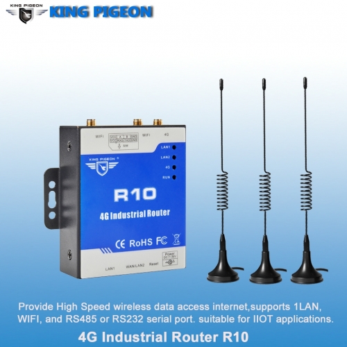 Wireless 4G Industrial Router (2LAN 1WAN 1RS485)