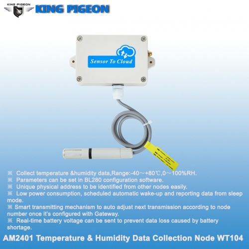 Wireless Lora Temperature Humidity Sensor (-40~80℃, 1~100%)