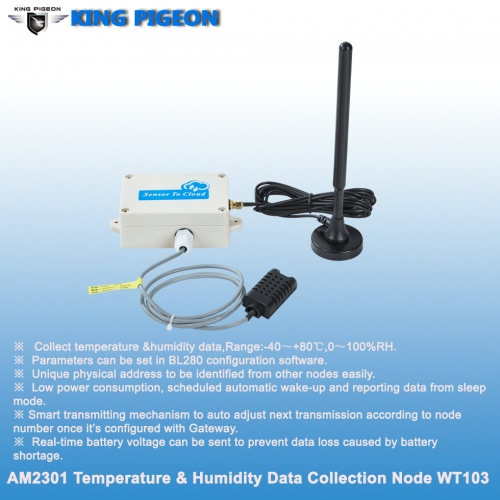 Wireless Lora Temperature Humidity Sensor (-40~80℃, 1~100%)