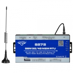 Cellular M2M IoT RTU (8DIN,6AIN/PT100,4Relay,1TH,USB,RS485)