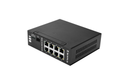 Interruptor Ethernet Industrial rugoso (8LAN, entradas de alimentación Dual, salida PoE)