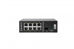 Rugged Industrial Ethernet Switch (8LAN, Dual Power Inputs, PoE Output))