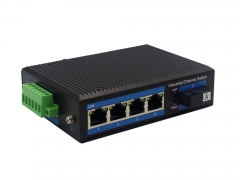 Gigabit 1 Optical 4 Electrical Industrial Ethernet POE Switch BL165GP
