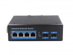 Gigabit 2 Optical 4 Electrical Industrial Ethernet POE Switch BL167GP