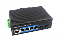 Gigabit 2 Optical 4 Electrical Managed Industrial Ethernet Switch BL167GM-SFP