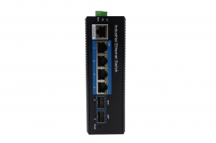 Gigabit 2 Optical 4 Electrical Managed Industrial Ethernet POE Switch BL167GMP-SFP