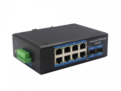 Gigabit 2 Optical 8 Electrical Industrial Ethernet POE Switch BL168GP