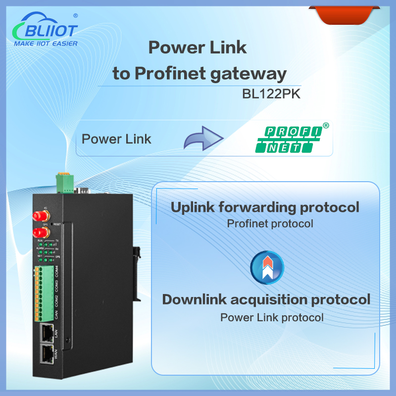  Power Link to Profinet Gateway