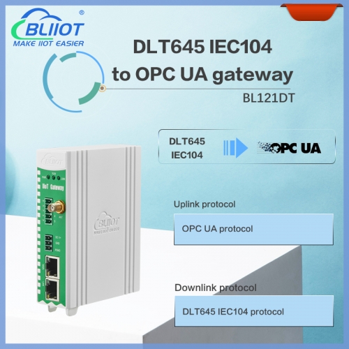 DLT645 IEC104 to OPC UA Protocol Translator BL121DT