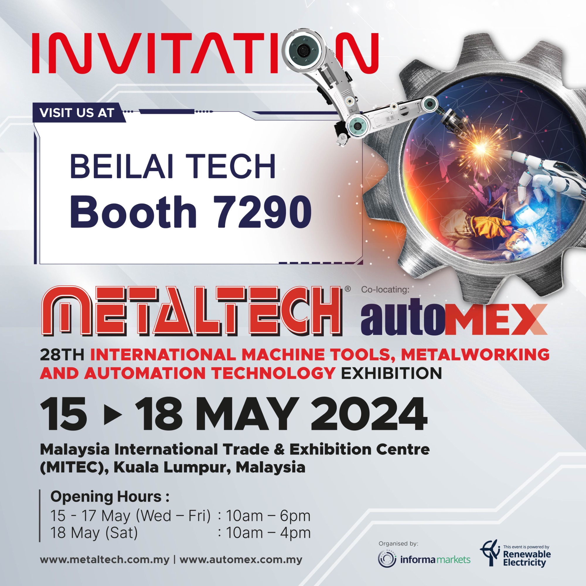 Join Us at MetaLTECH & AUTOMEX Exhibition!