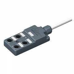 4 Port M12 2CH Prefabricated Cable Sensor Distributor
