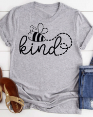 Cute Bee Design Be kind T-Shirt