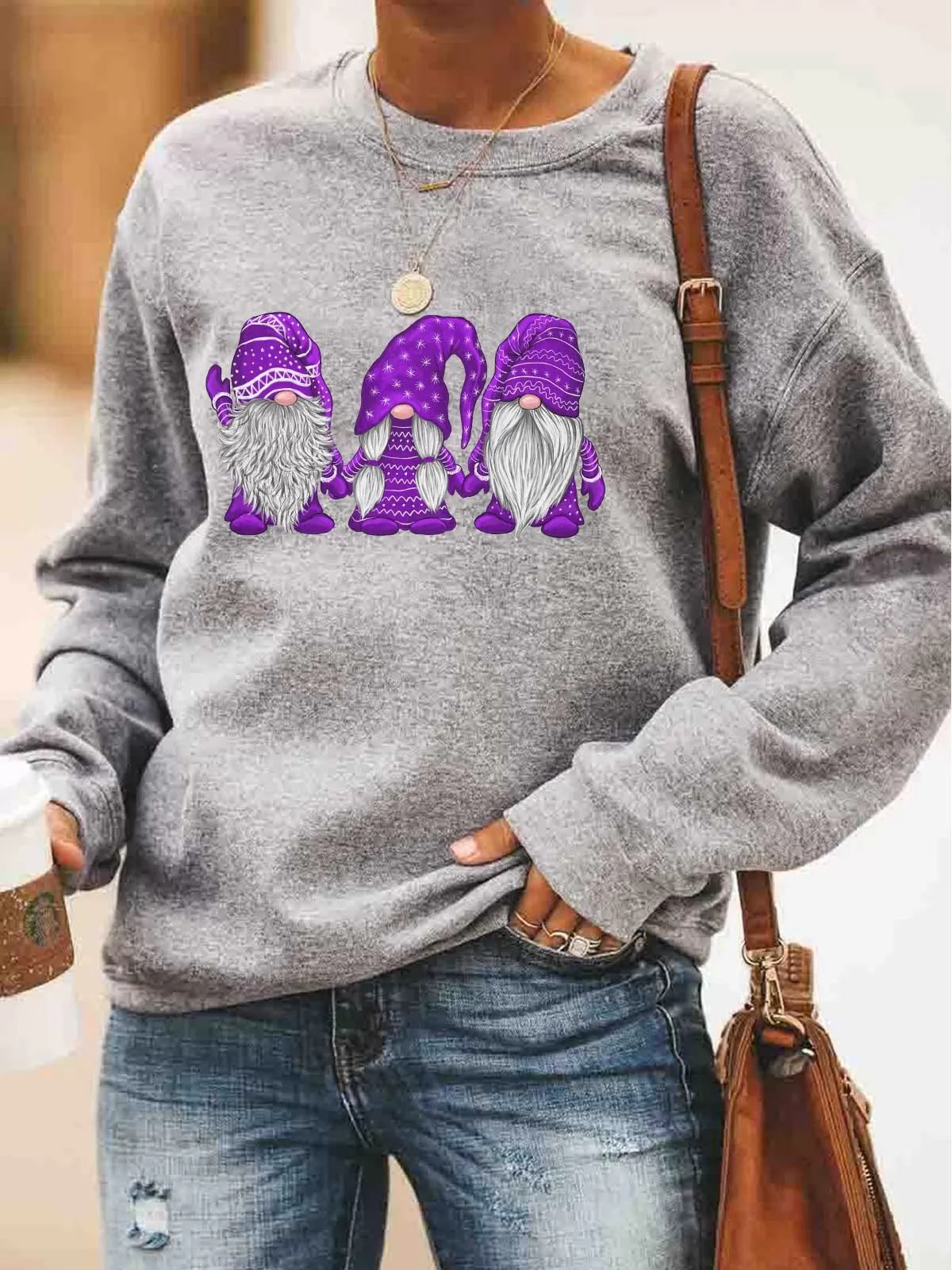 Hanging With Purple Gnomies Sweatshirt