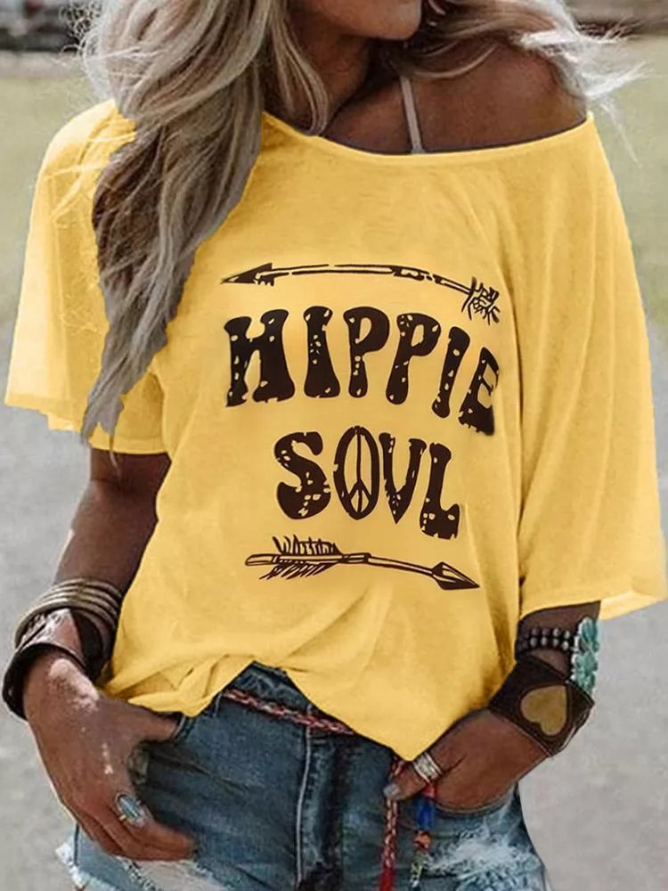 Hippie Soul Printed Shirts Tops