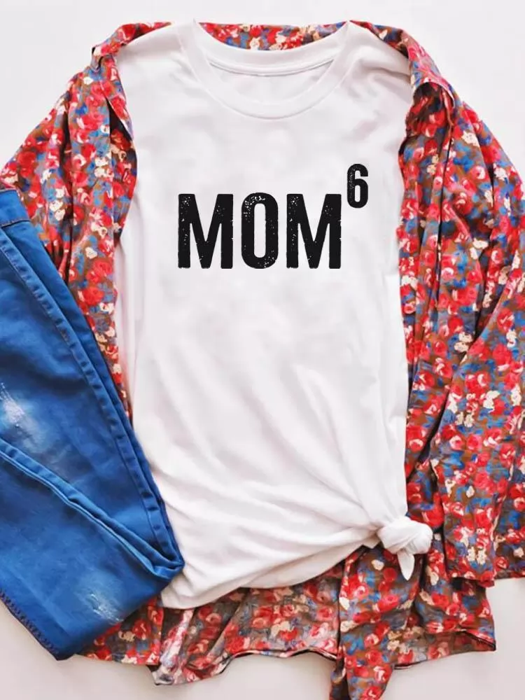 Mom6 Great Mom Printed Tee