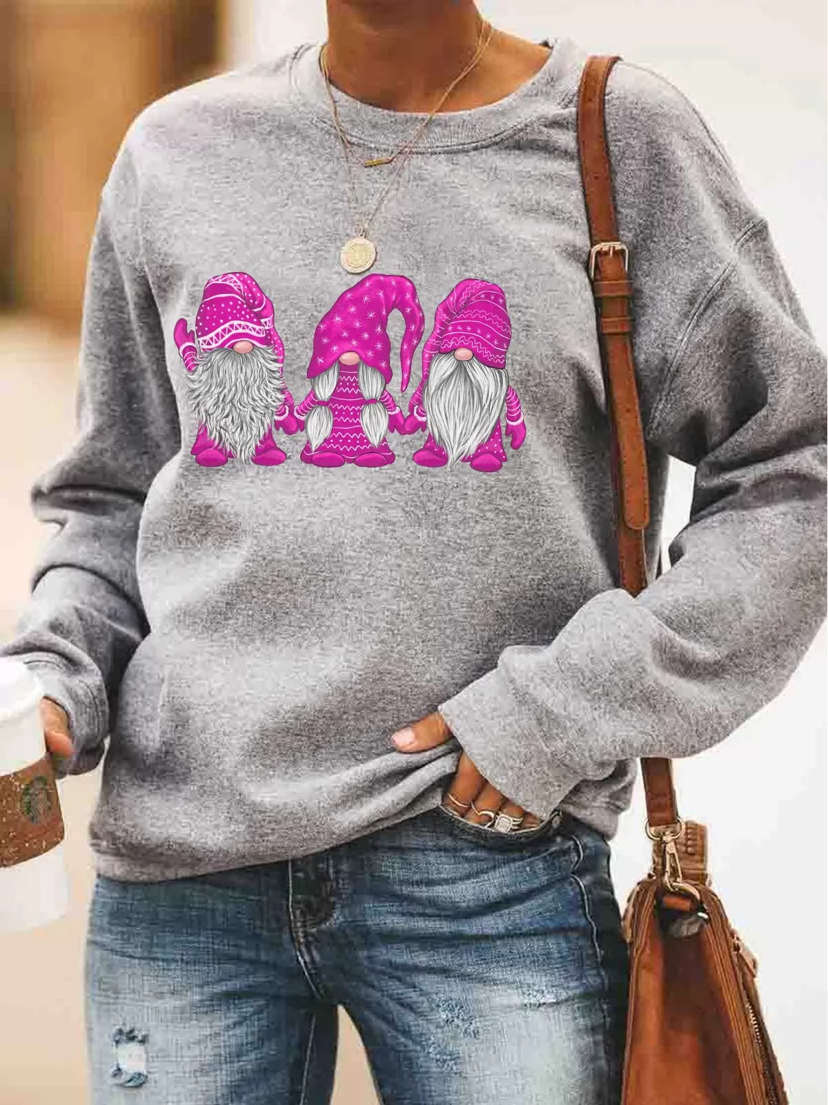 Hanging With Pink Gnomies Sweatshirt