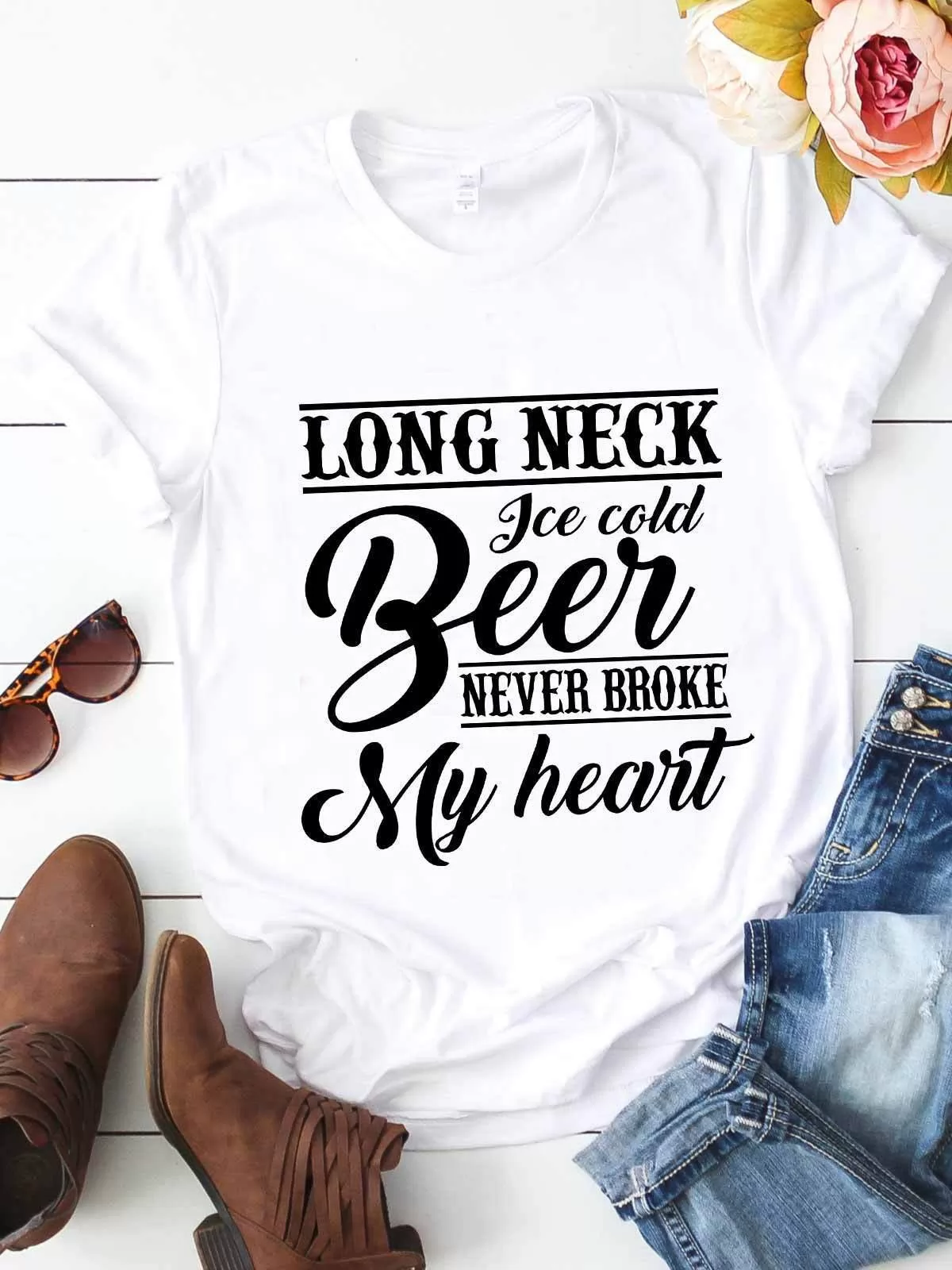 Ice Cold Beer Never Broke My Heart T-shirt