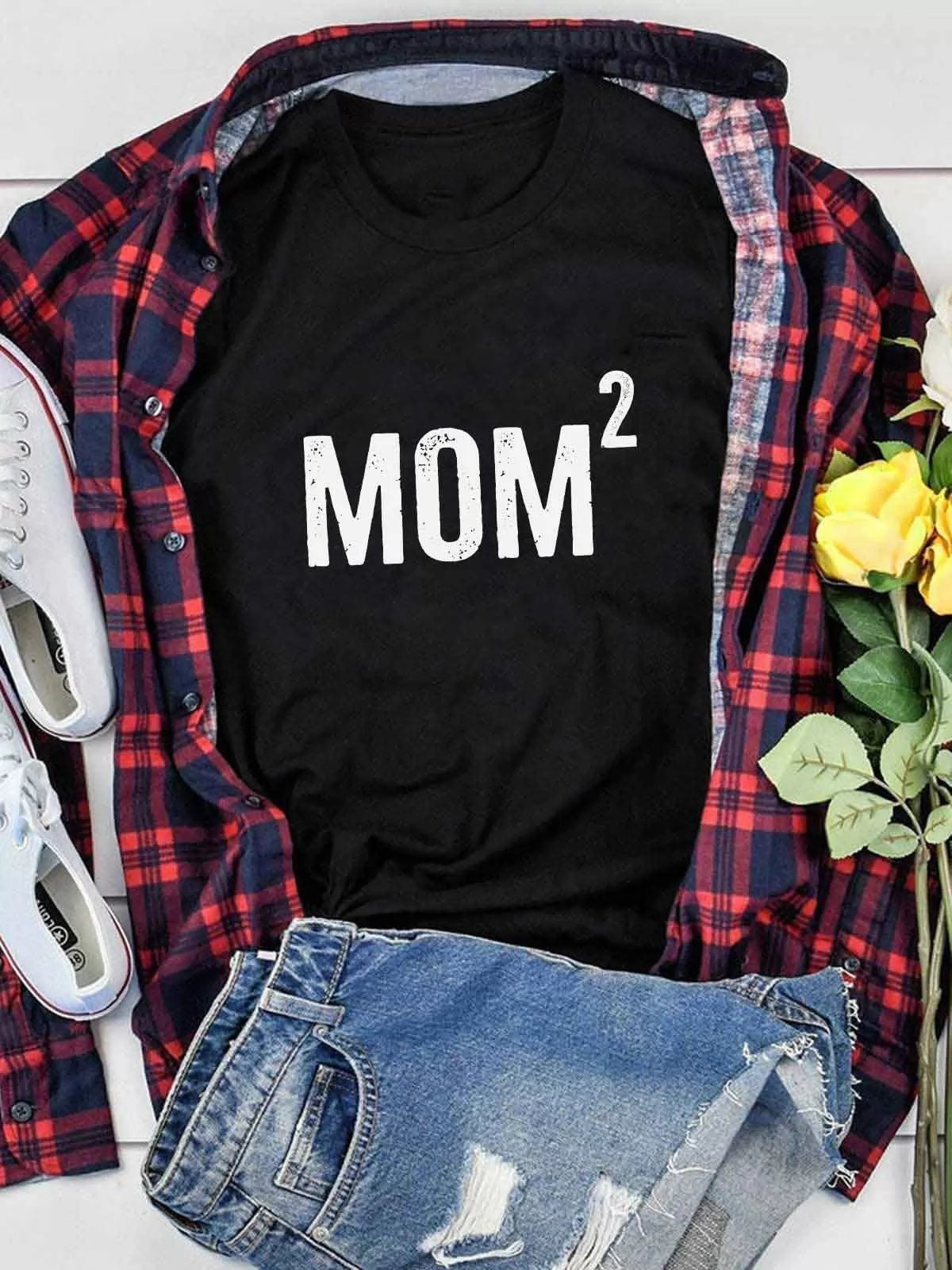 Mom² Great Mom Printed Tee