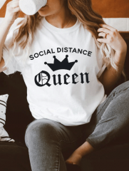 Social Distancing Queen Tee